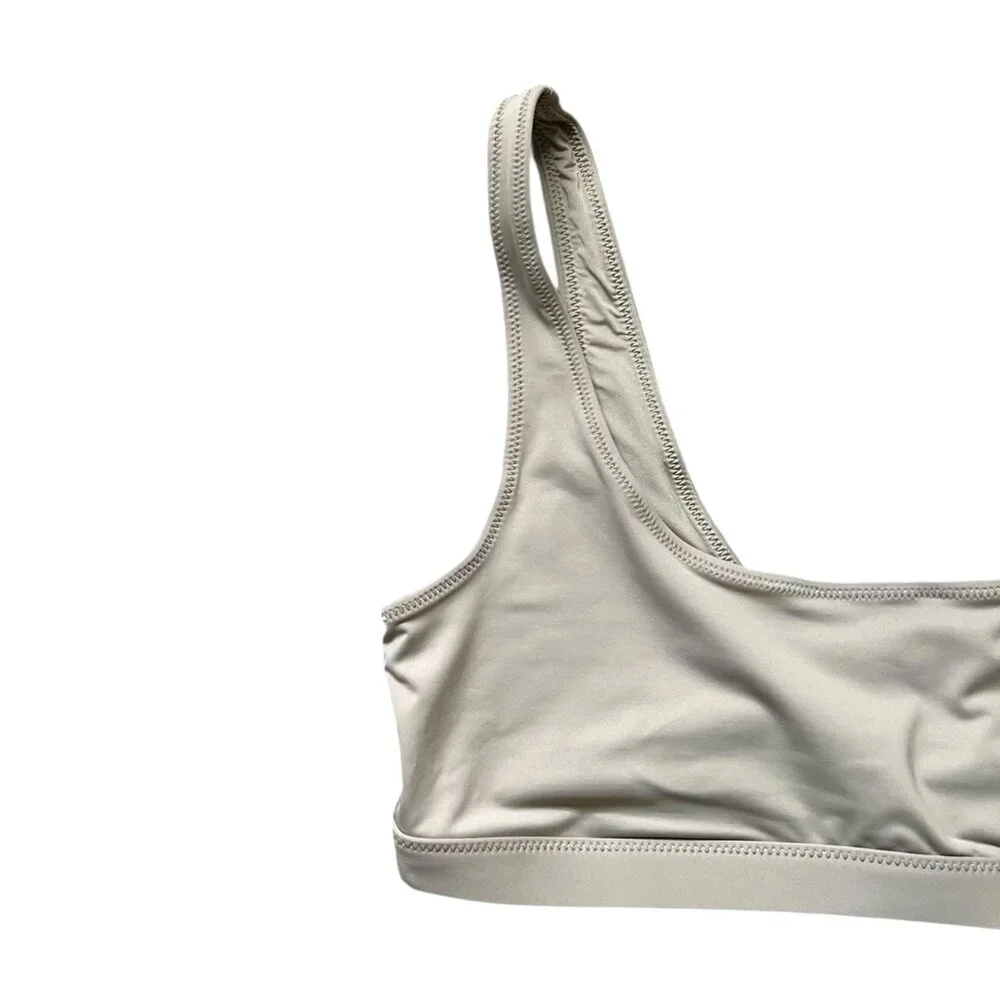 SKIMS NEW Recycled Swim Tank Bikini Top & Mid Waist Bottom In Desert Size L/XL